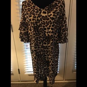 Perfectly Priscilla Dress Leopard Animal Print NWT